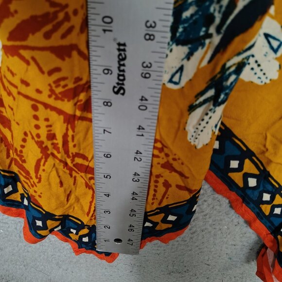 Jealous Tomato Tank Dress Women Medium Orange Floral Handkerchief Flowy Boho NWT - Picture 5 of 9